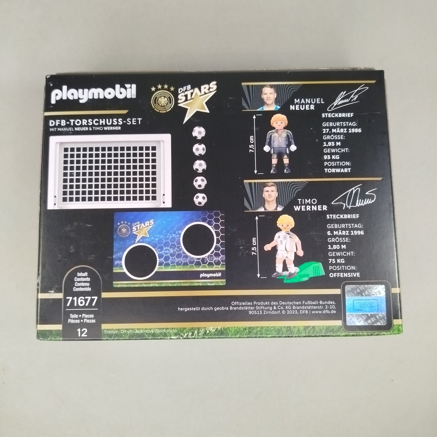 Playmobil Fußball-Spielset DFB-Torschuss 71677, neu, ab 6 Jahre 