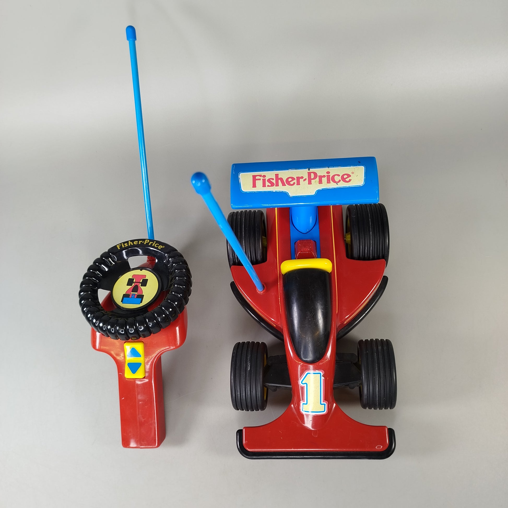 Fisher-Price Ferngesteuertes Spielzeugauto – Vintage Rennwagen retro