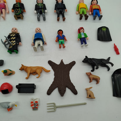 Playmobil Bundle Set von 27 Menschen & Tiere Figuren