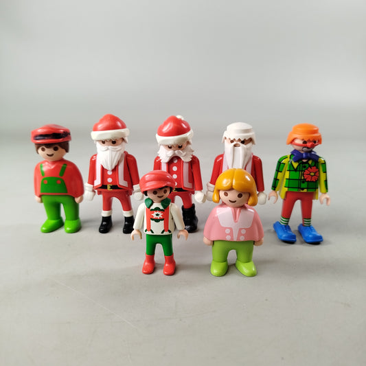 Playmobil Bundle Weihnachtsmann&Clown 7x Figuren gebraucht ab 3 Jahre 