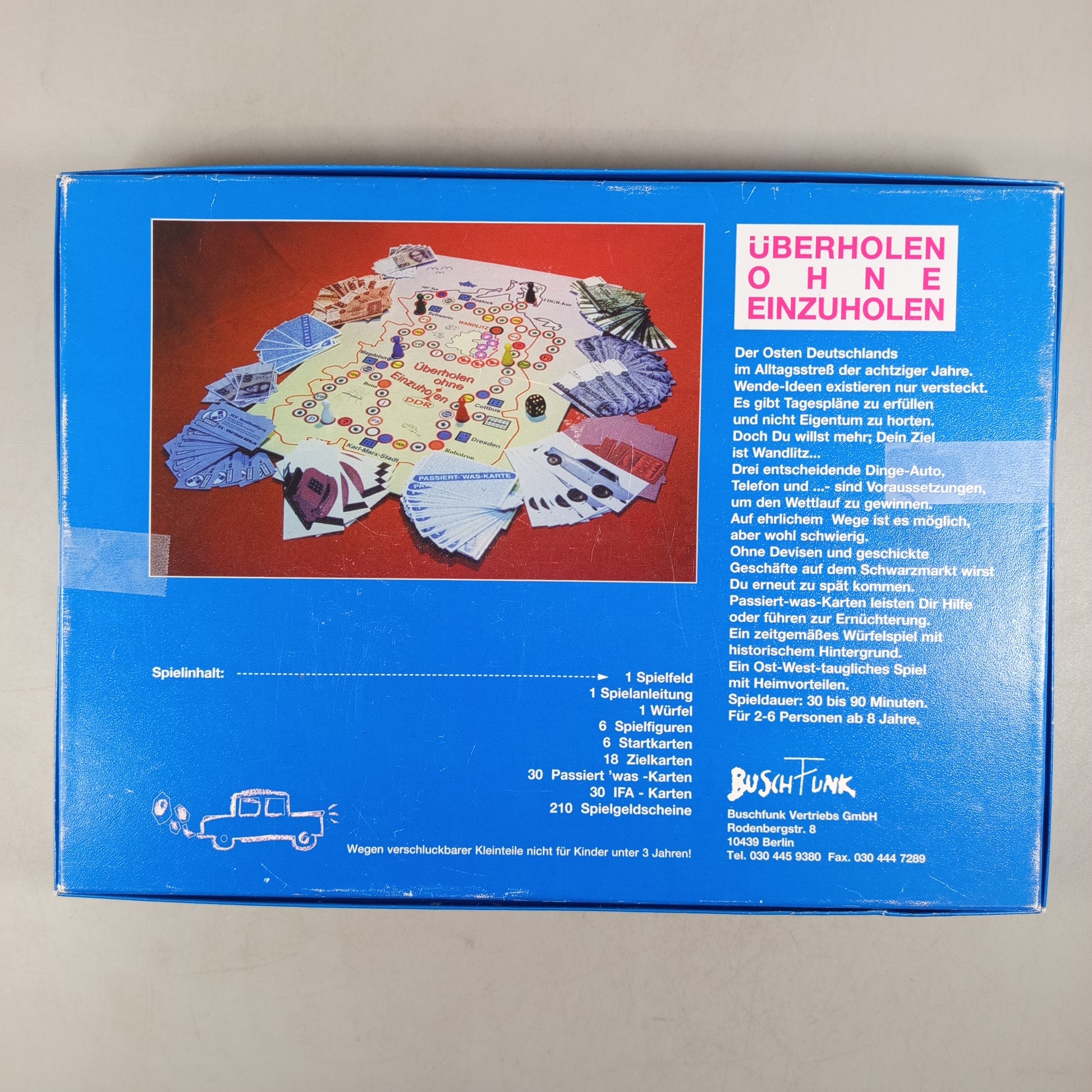 Buschfunk Überholen ohne Einzuholen Brettspiel, gebraucht, ab 10 Jahre 
