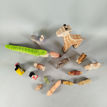 Bundle Holz Set von 17 Tiere & Menschen