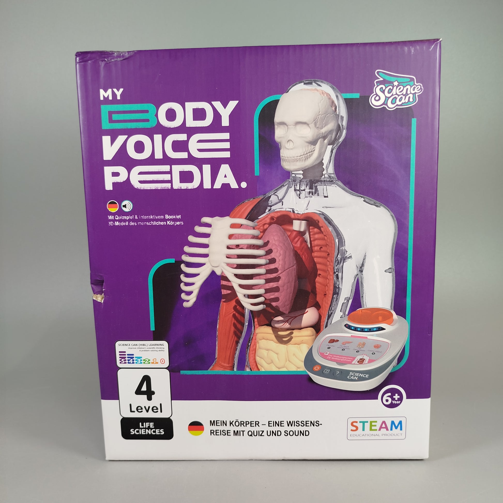 Science Can Anatomie Lernspiel Set – My Body Voice Pedia, neuwertig
