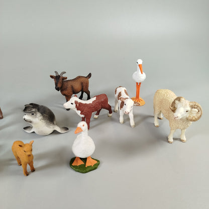 Schleich Tierfiguren Set – 14 Tiere, Bauernhof & Wildtiere