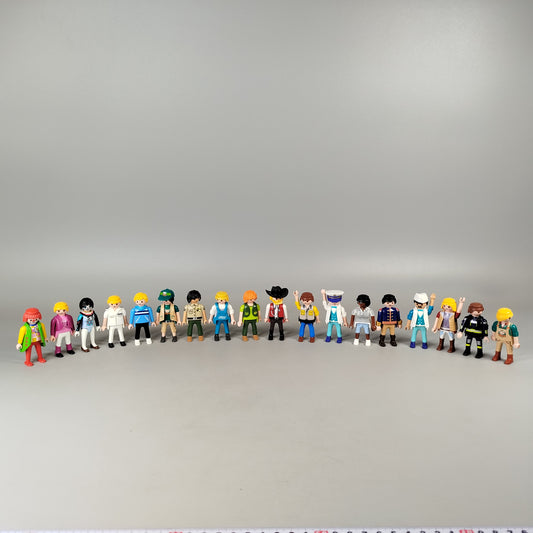 Playmobil Figuren Set von 18 Charakteren – Clown, Cowboy, Feuerwehrmann
