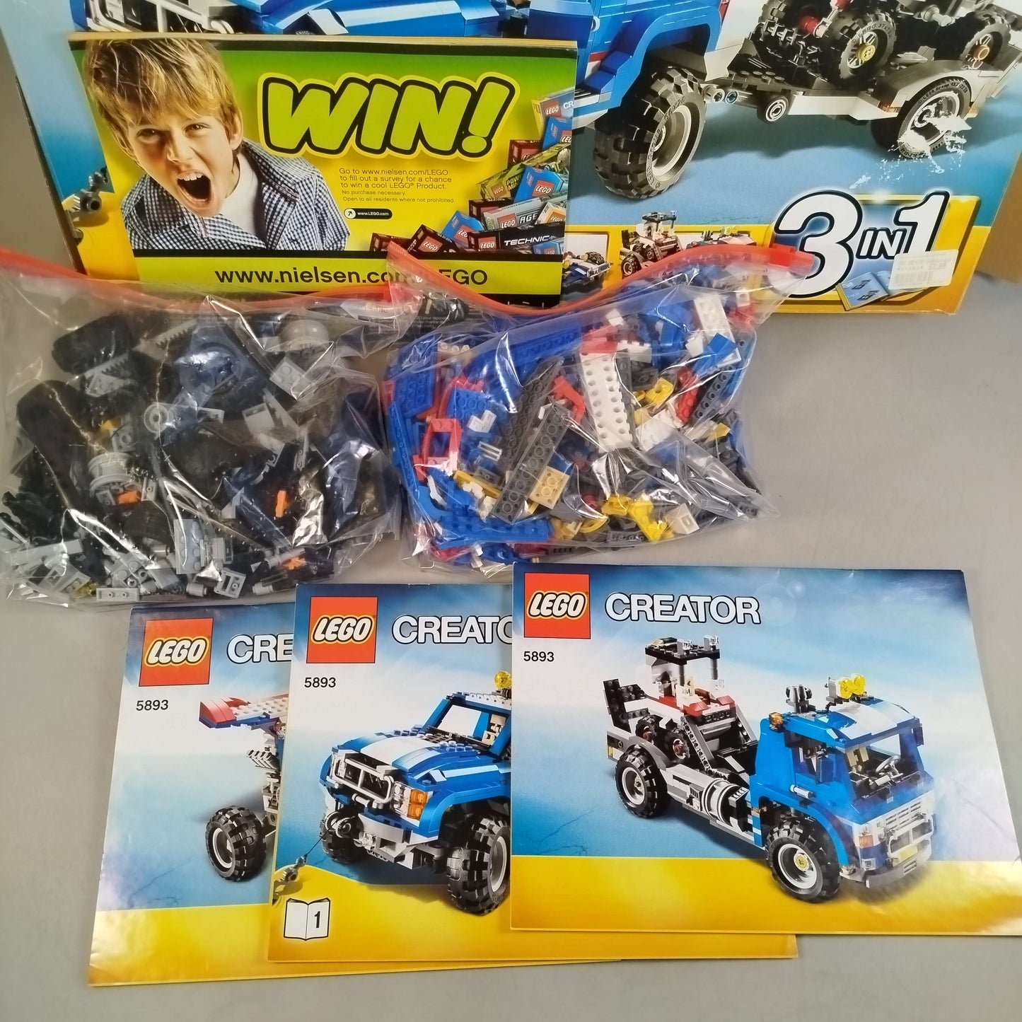 LEGO 5893 Geländewagen mit Quad, gebraucht, ab 10 11 12 Jahre | ✅ geprüft 