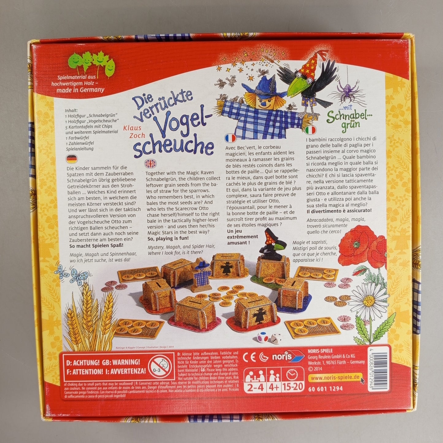 Noris Spiele Brettspiel – Die verrückte Vogelscheuche, OVP