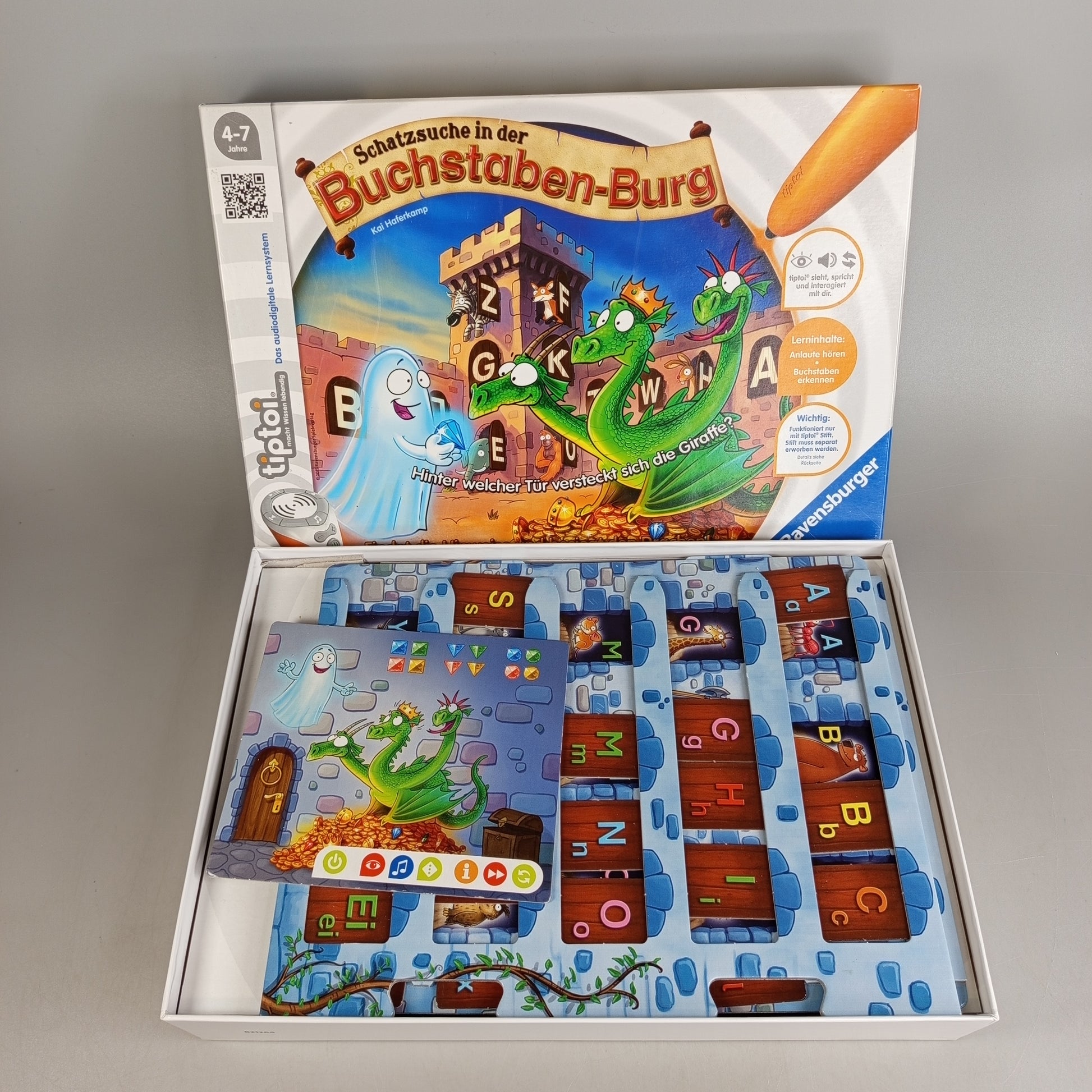 Ravensburger tiptoi Lernspiel – Schatzsuche in der Buchstaben-Burg, OVP