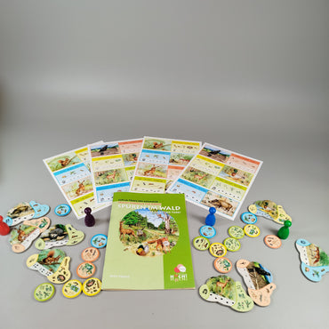 HUCH! Brettspiel - Spuren im Wald, Tiere entdecken
