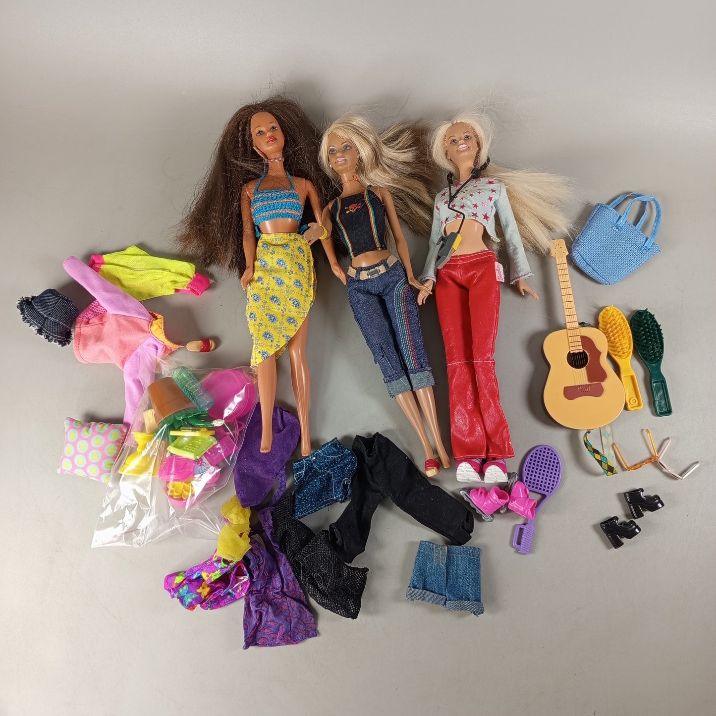Mattel Bundle Barbie 3x Modepuppen, gebraucht, ab 6 7 8 Jahre | ✅ geprüft 