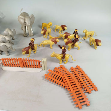 Playmobil Bundle Zoo Tiere Löwen Elefanten Affen