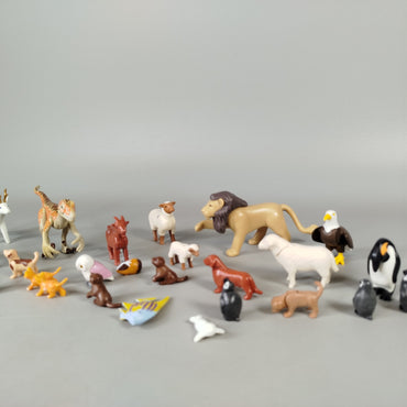 Playmobil Tierfiguren Set von 30 Bauernhof- und Wildtieren
