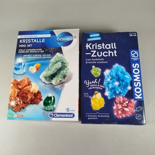 Kosmos & Galileo Bundle Kristallzüchten Set von 2 Experimentiersets