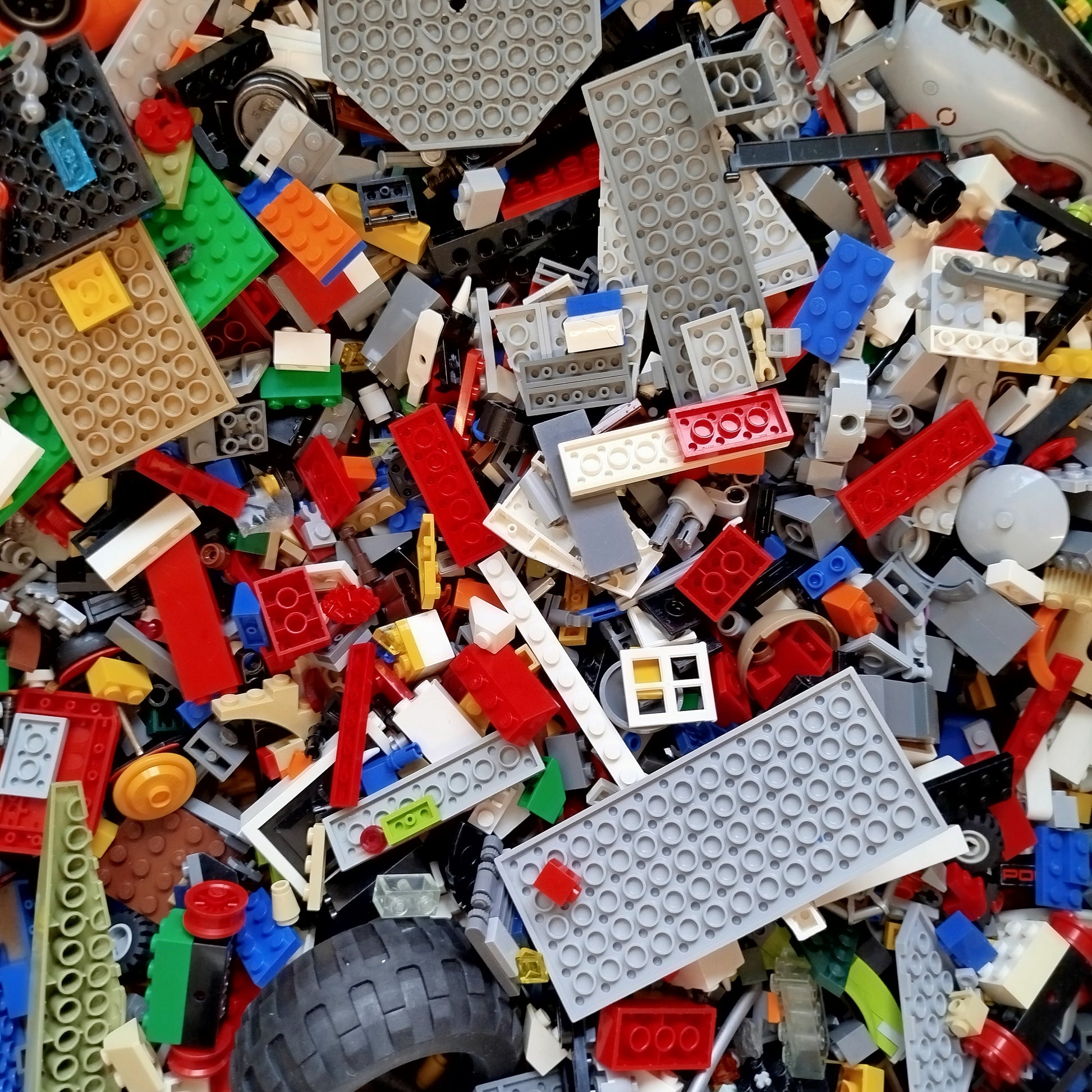 LEGO Konvolut ca. 3 kg, gemischt mit Basisplatte, sehr guter Zustand