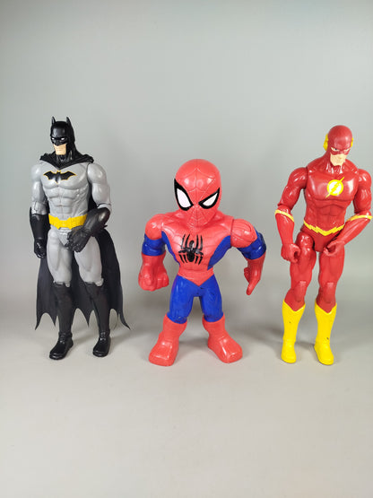 Marvel Superhelden Actionfigur Set von 3 – Batman, Spider-Man, Flash