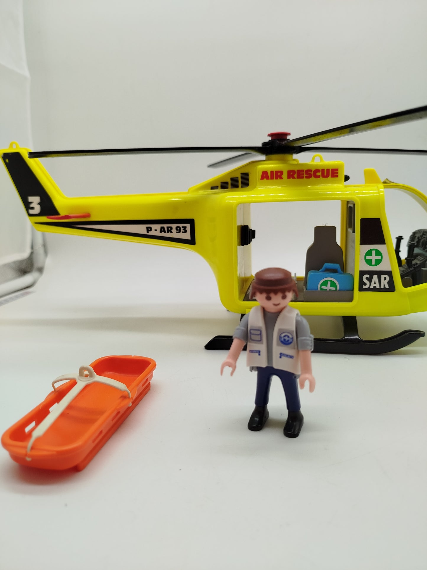 Playmobil Hafenkran, elektrischer Portalkran und Rettungshubschrauber