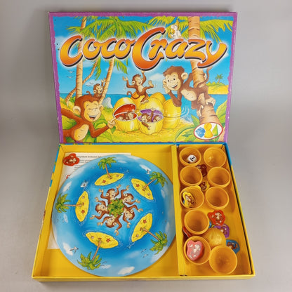 Coco Crazy Brettspiel – Gedächtnisspiel mit Affen & Kokosnussschalen, OVP