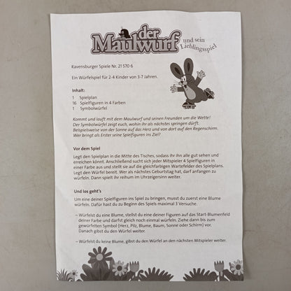 Ravensburger Bundle Maulwurf Brettspiel, gebraucht, ab 3 4 5 Jahre | ✅ geprüft 