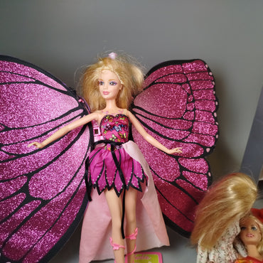 Mattel Barbie Puppen Set - Feenflügel, Miniatur-Küche, Zubehör