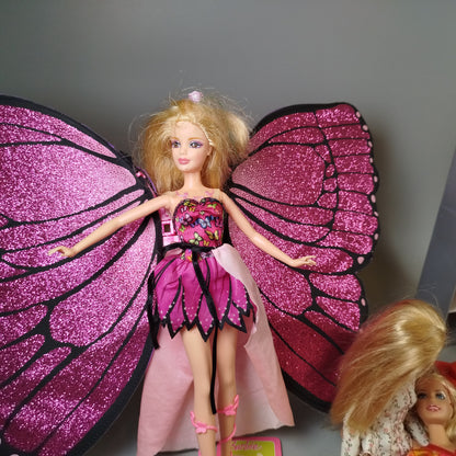 Mattel Barbie Puppen Set - Feenflügel, Miniatur-Küche, Zubehör