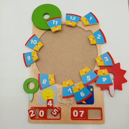 Playtive Junior Lernuhr Puzzle – Lernspiel mit 87 Teilen, OVP