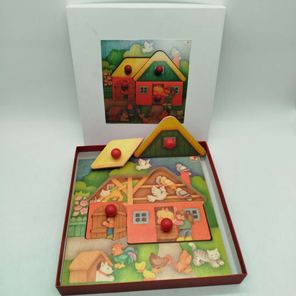 Selecta Wer wohnt wo? Holzpuzzle, gebraucht, ab 1 2 3 Jahre | ✅ geprüft 