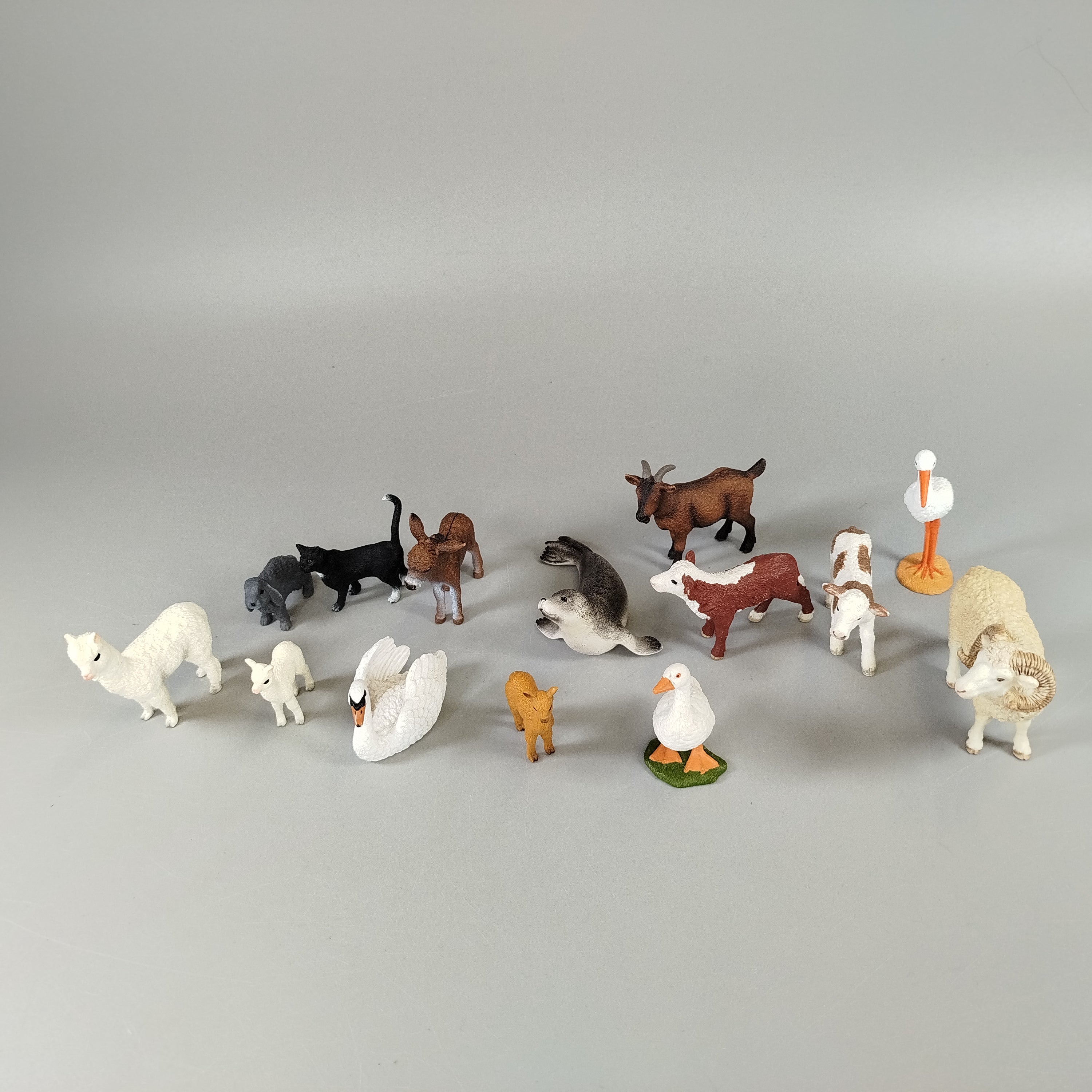 Schleich Tierfiguren Set – 14 Tiere, Bauernhof & Wildtiere