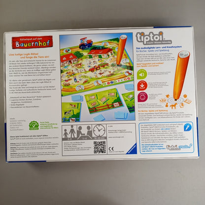 Ravensburger tiptoi Brettspiel – Rätselspaß auf dem Bauernhof, OVP