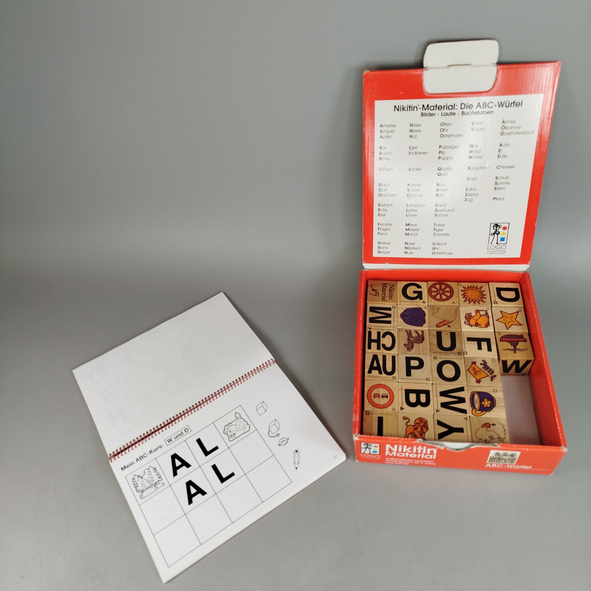 LOGO Lern-Spiel-Verlag Nikitin ABC-Würfel Lernspiel, gebraucht, ab 3 Jahre 
