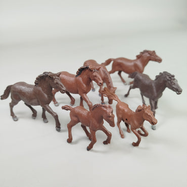 DDR Pferdefiguren - Herde Set von 7 Spielpferden – Wildnis 