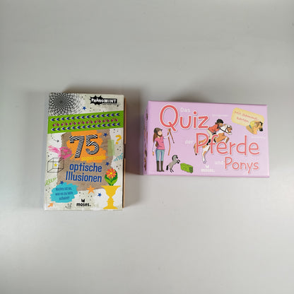  Kartenset - 75 Optische Illusionen – Quiz Pferde Ponys
