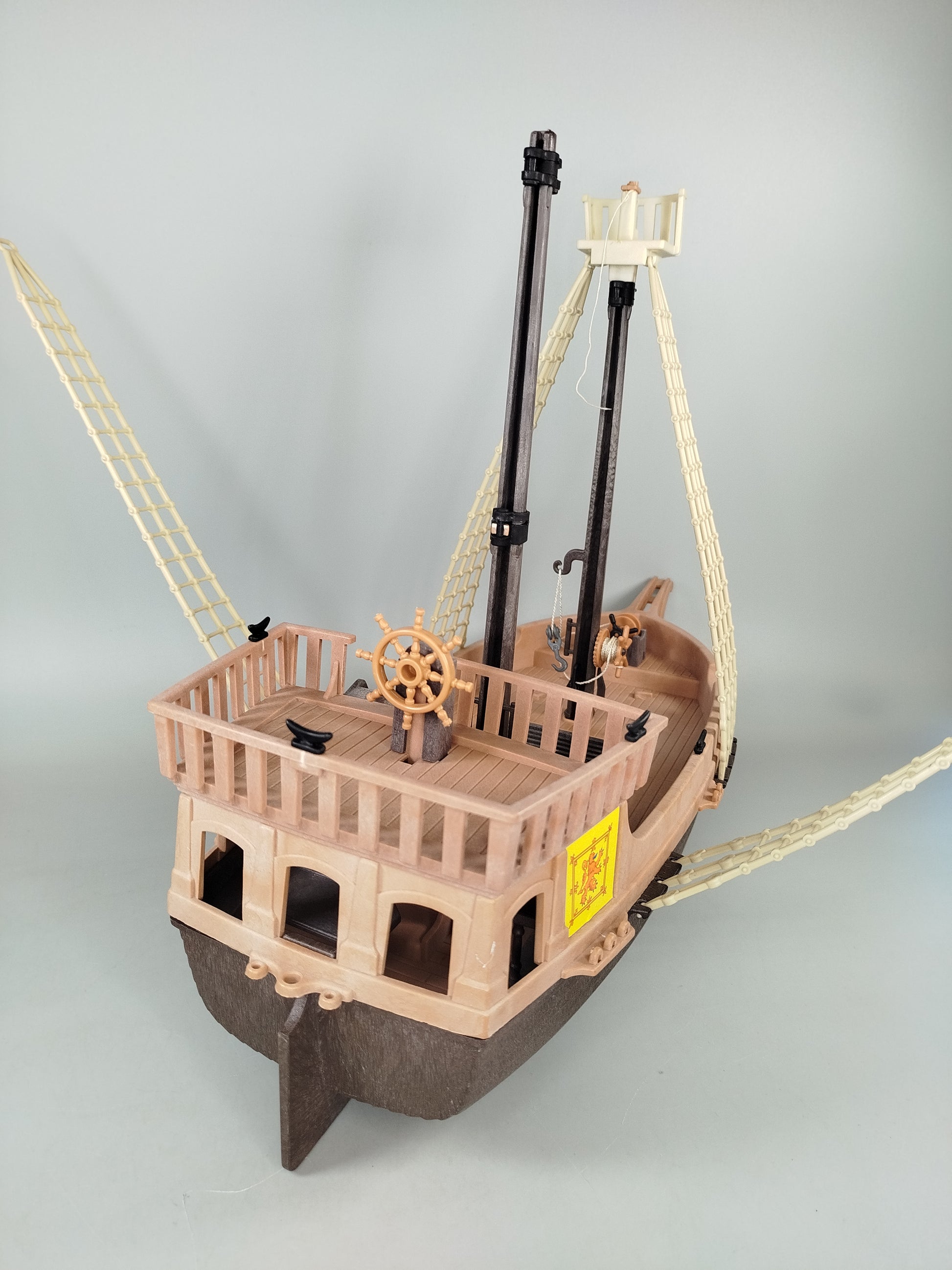 Vintage Piratenschiff Set – mit Figuren und Kanonen, unvollständig