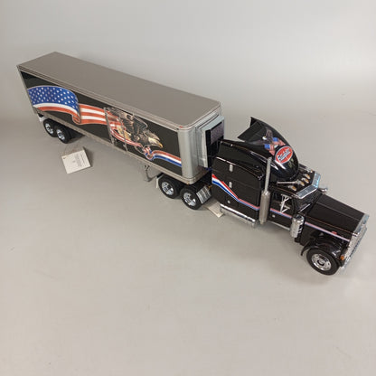 Franklin Mint Precision Models Peterbilt Modelltruck mit Anhänger – Sammlerfigur