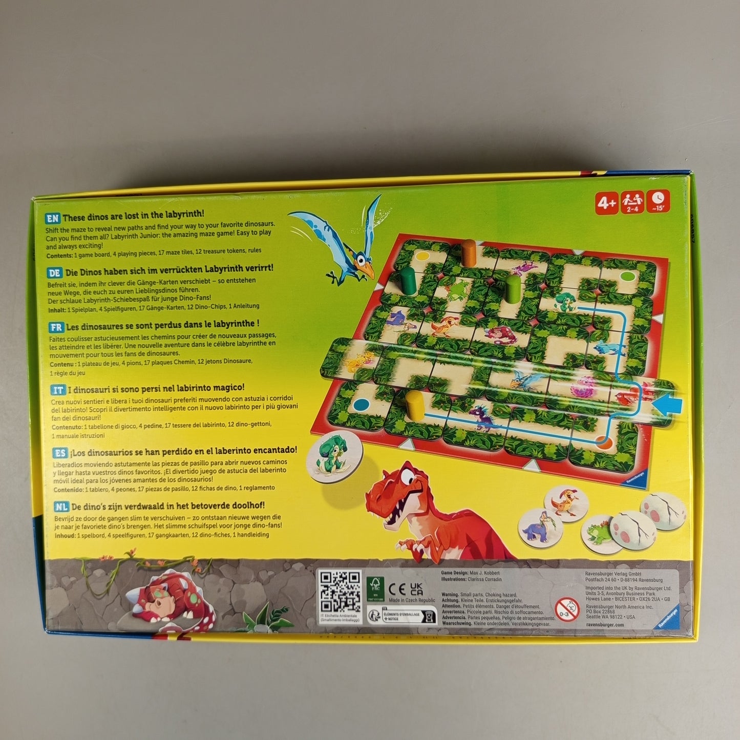 Ravensburger Dino Labyrinth Junior Brettspiel, gebraucht, ab 3 Jahre 