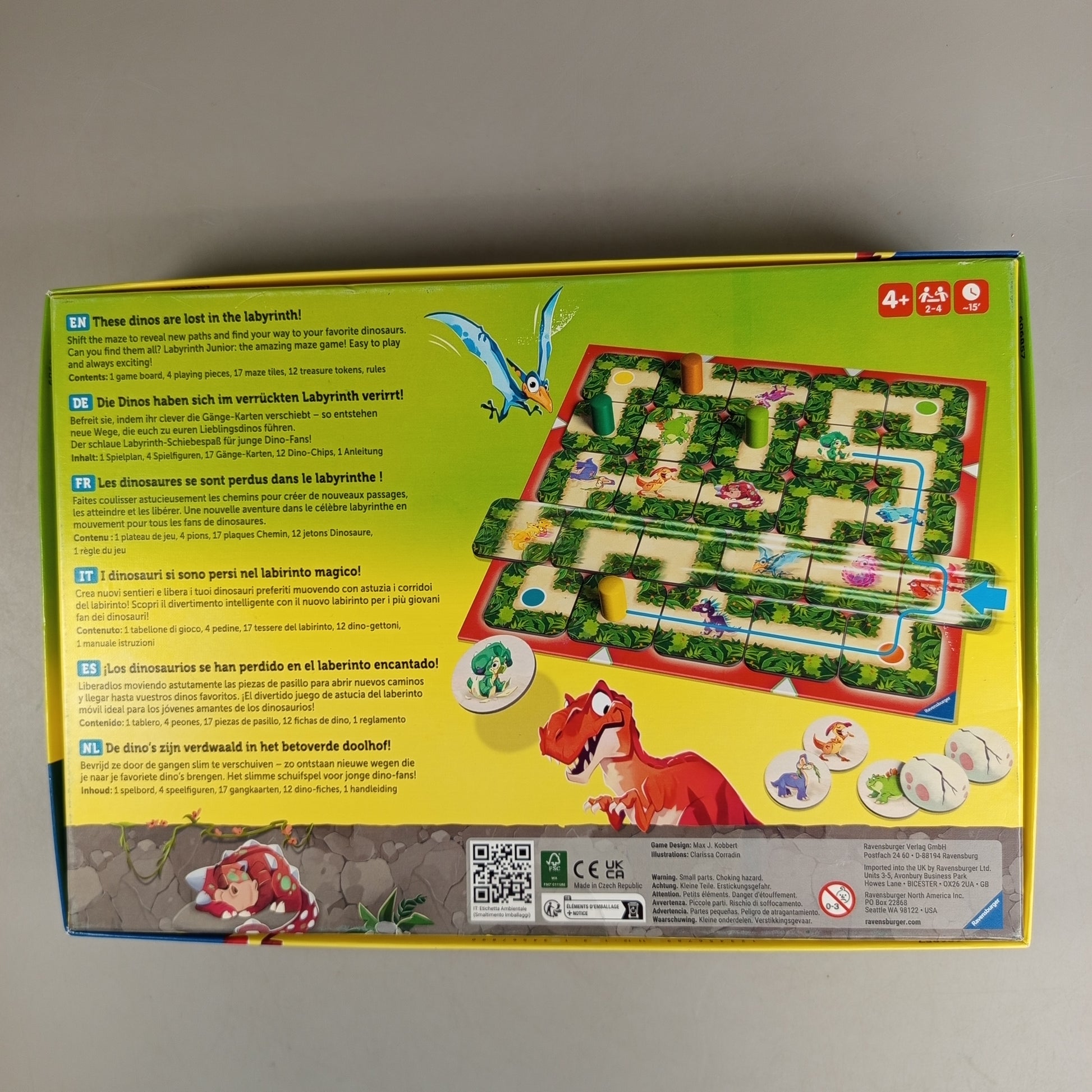 Ravensburger Dino Labyrinth Junior Brettspiel, gebraucht, ab 3 Jahre 