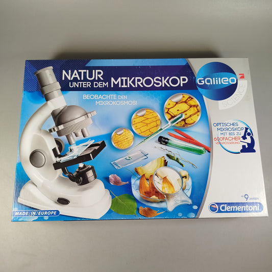 Clementoni Mikroskop – Natur unter dem Mikroskop, gebraucht, ab 6 Jahre 