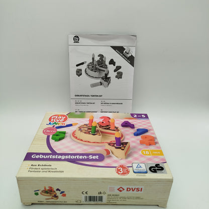 Playtive Junior Holzspielzeug Geburtstagskuchen Set