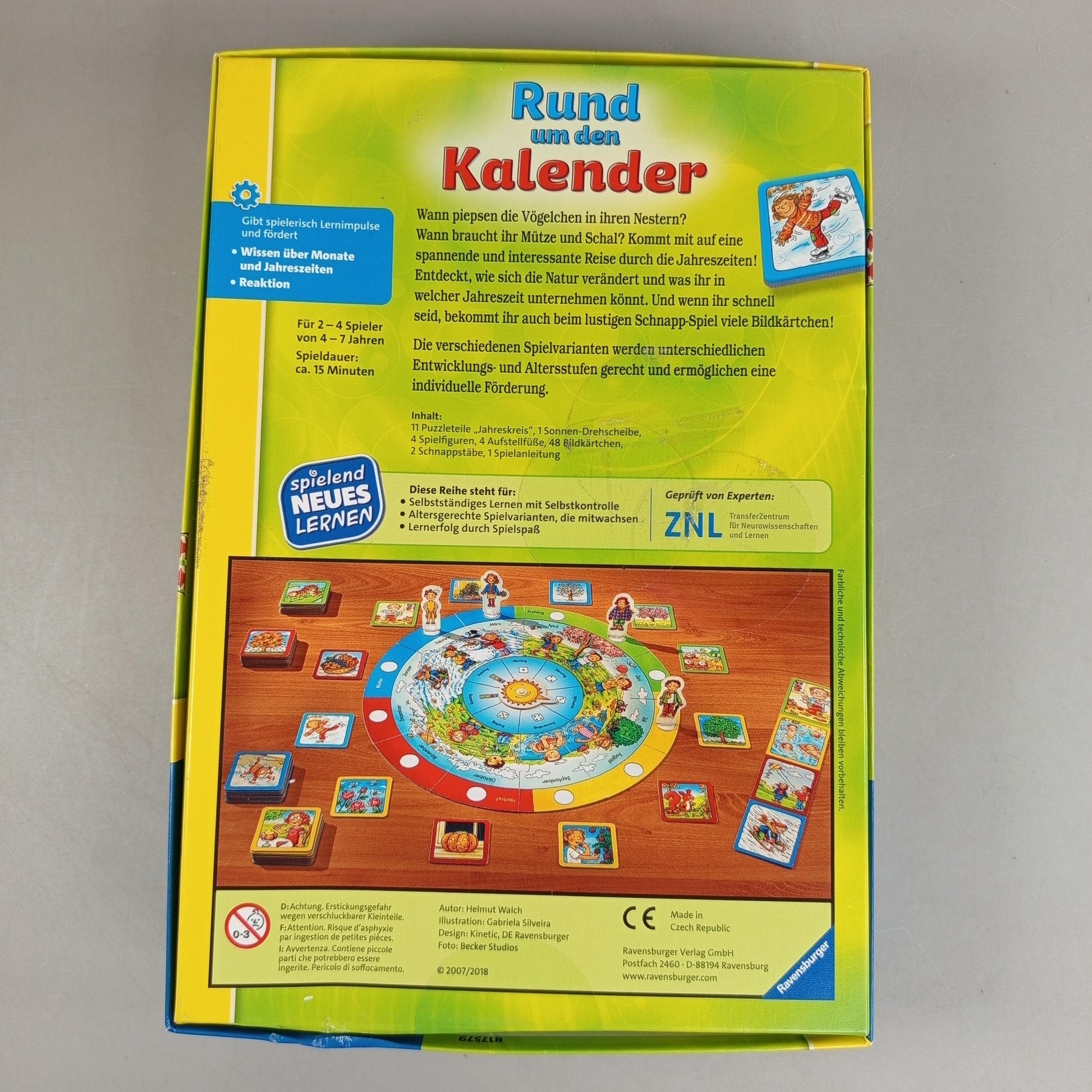 Ravensburger Rund um den Kalender Brettspiel, gebraucht, ab 3 Jahre 