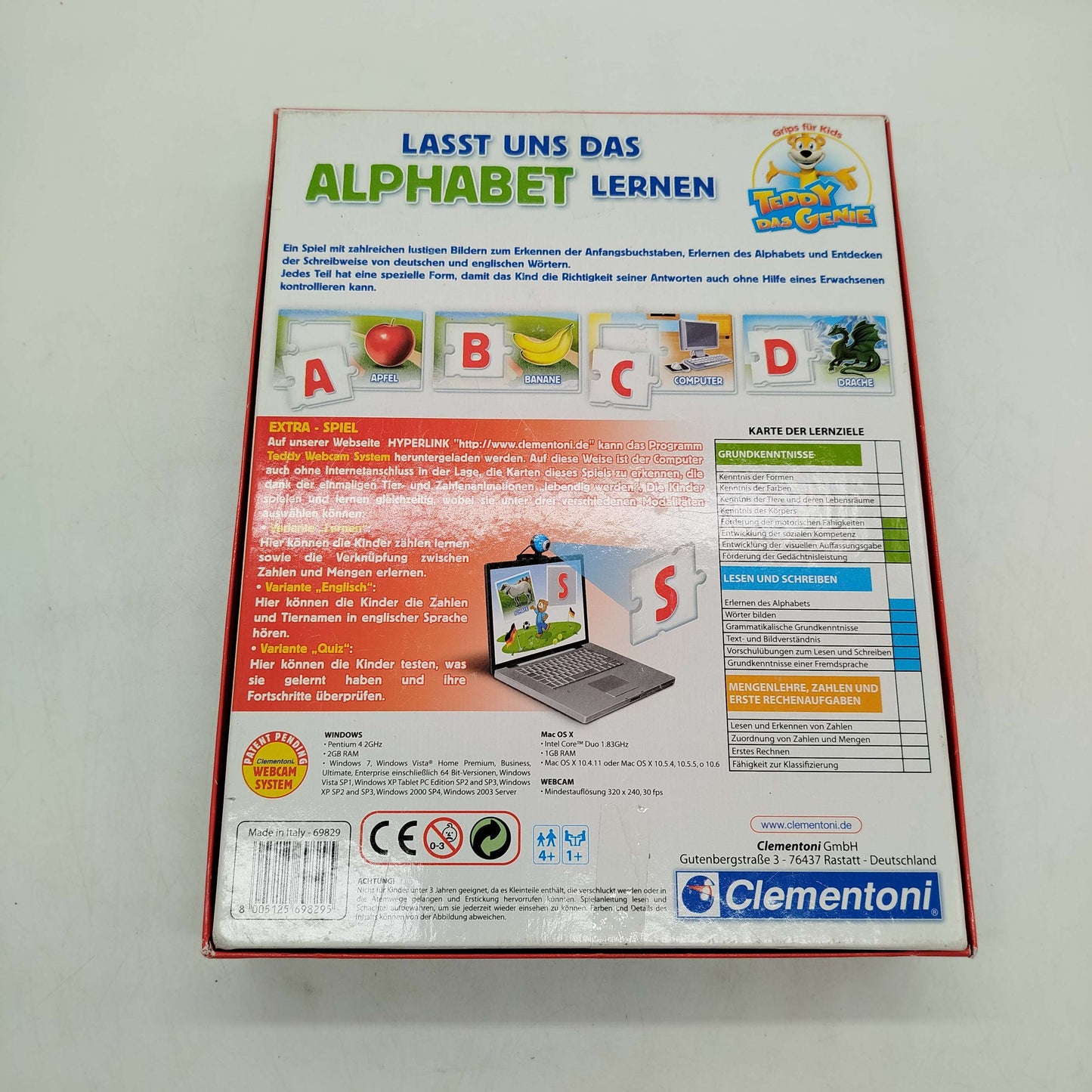 Clementoni Alphabet Lernspiel 69839, gebraucht, ab 3 4 5 Jahre | ✅ geprüft 