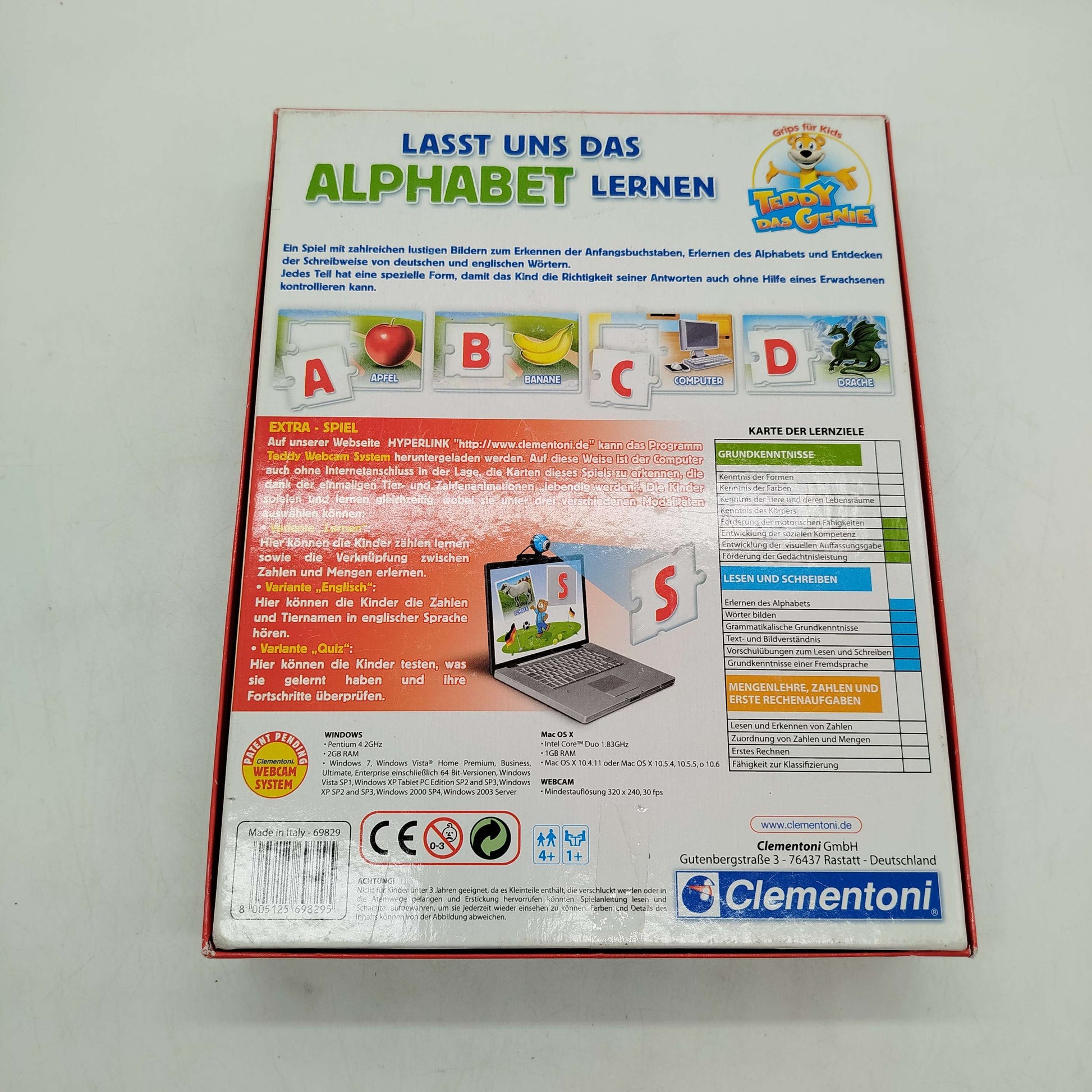 Clementoni Alphabet Lernspiel 69839, gebraucht, ab 3 4 5 Jahre | ✅ geprüft 