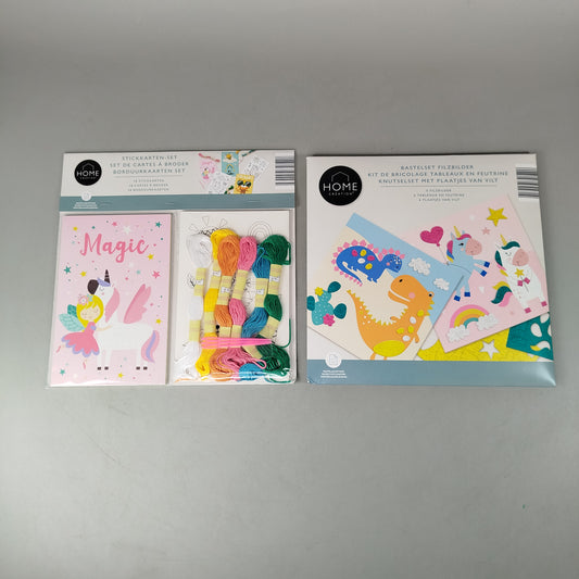 Home Creation Bundle Bastel Sticker & Filzbilder Set von 2