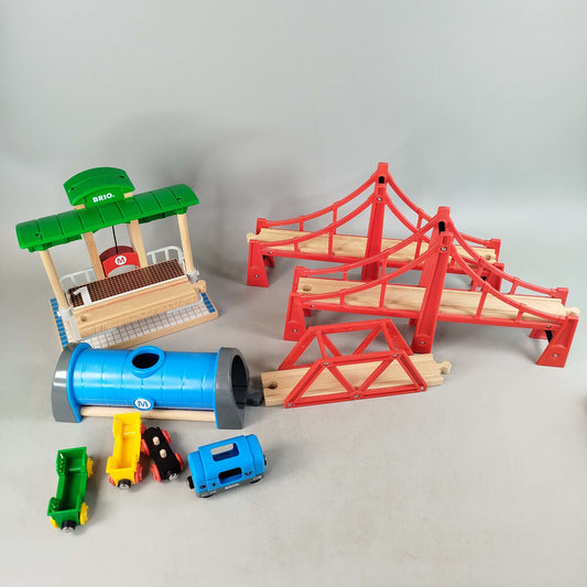 BRIO Bundle Hängebrücke 33683 Holzeisenbahn Zug