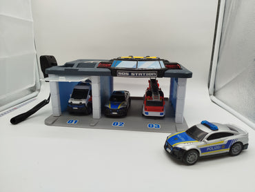 SOS Station - Set von 4 Notfallfahrzeugen, Rettung, wie neu