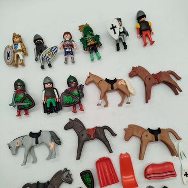 Playmobil Bundle Ritter Set von 15 Ritter & Pferde