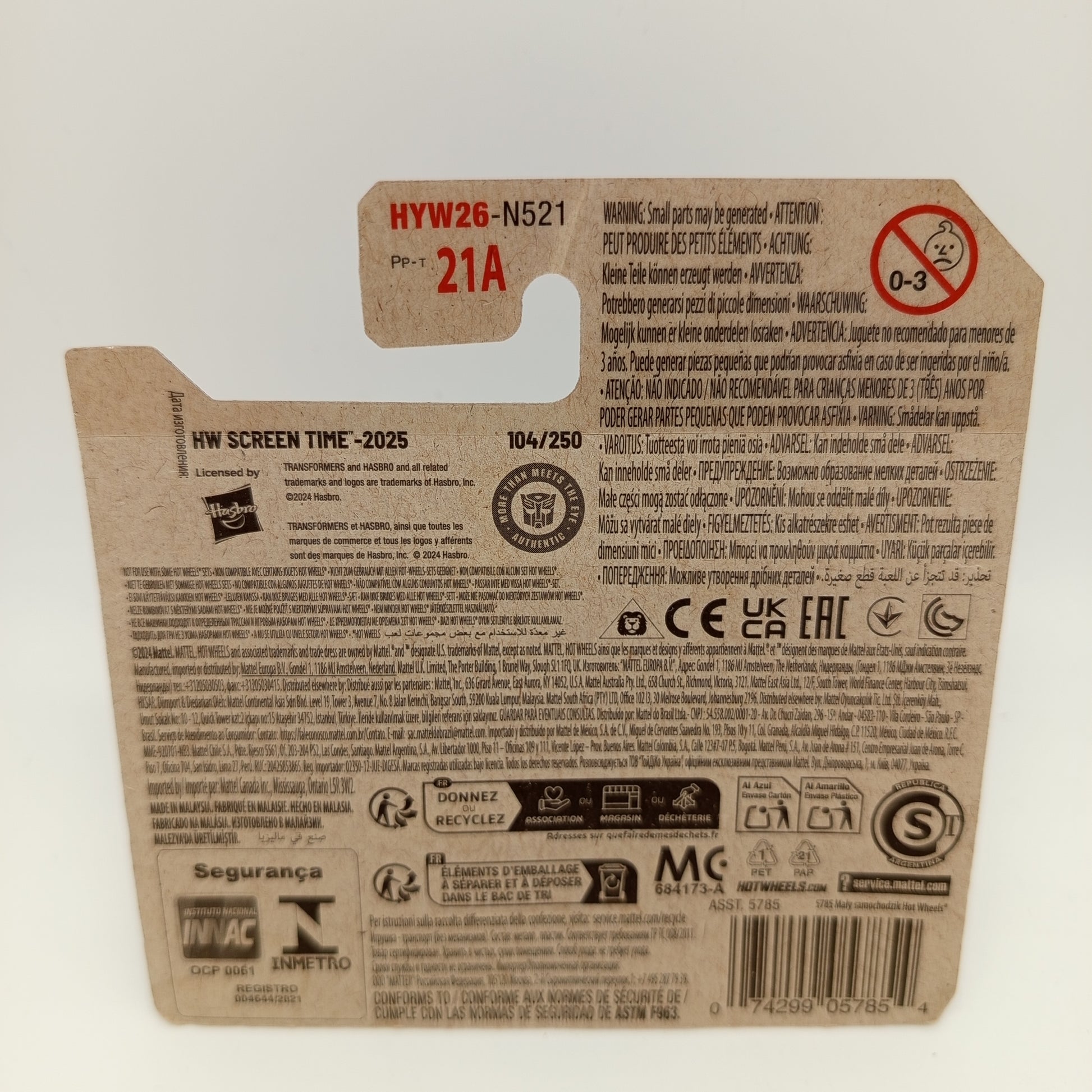 Hot Wheels 3er Set 2025 – Rodger Dodger, Optimus Prime & '52 Cadillac, OVP, neu