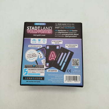 DENKRIESEN Stadt Land Vollpfosten Kartenspiel Party Edition