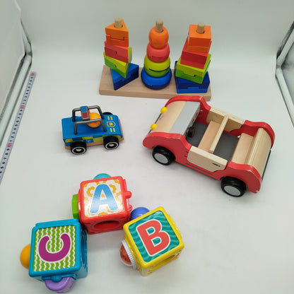 Holz Familienauto E3475 Holzfahrzeug