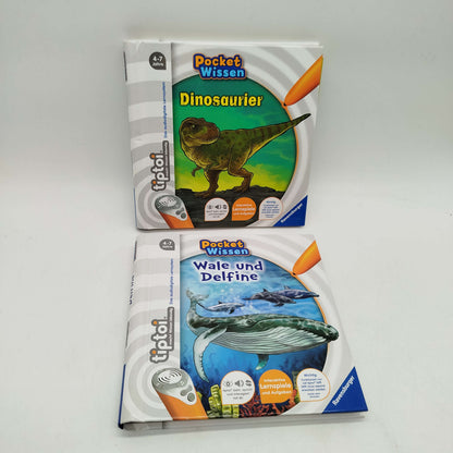 Ravensburger Bundle TipToi 2x Bücher Dinosaurier & Wale