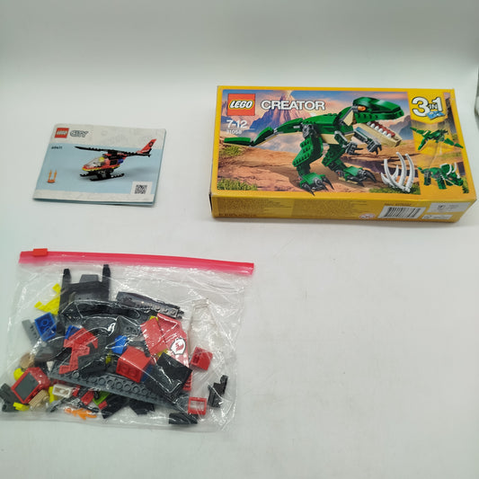 LEGO Bundle CityCreator 31058 60111 Set von 2 Dino & Heli gebraucht ab 6 Jahre 
