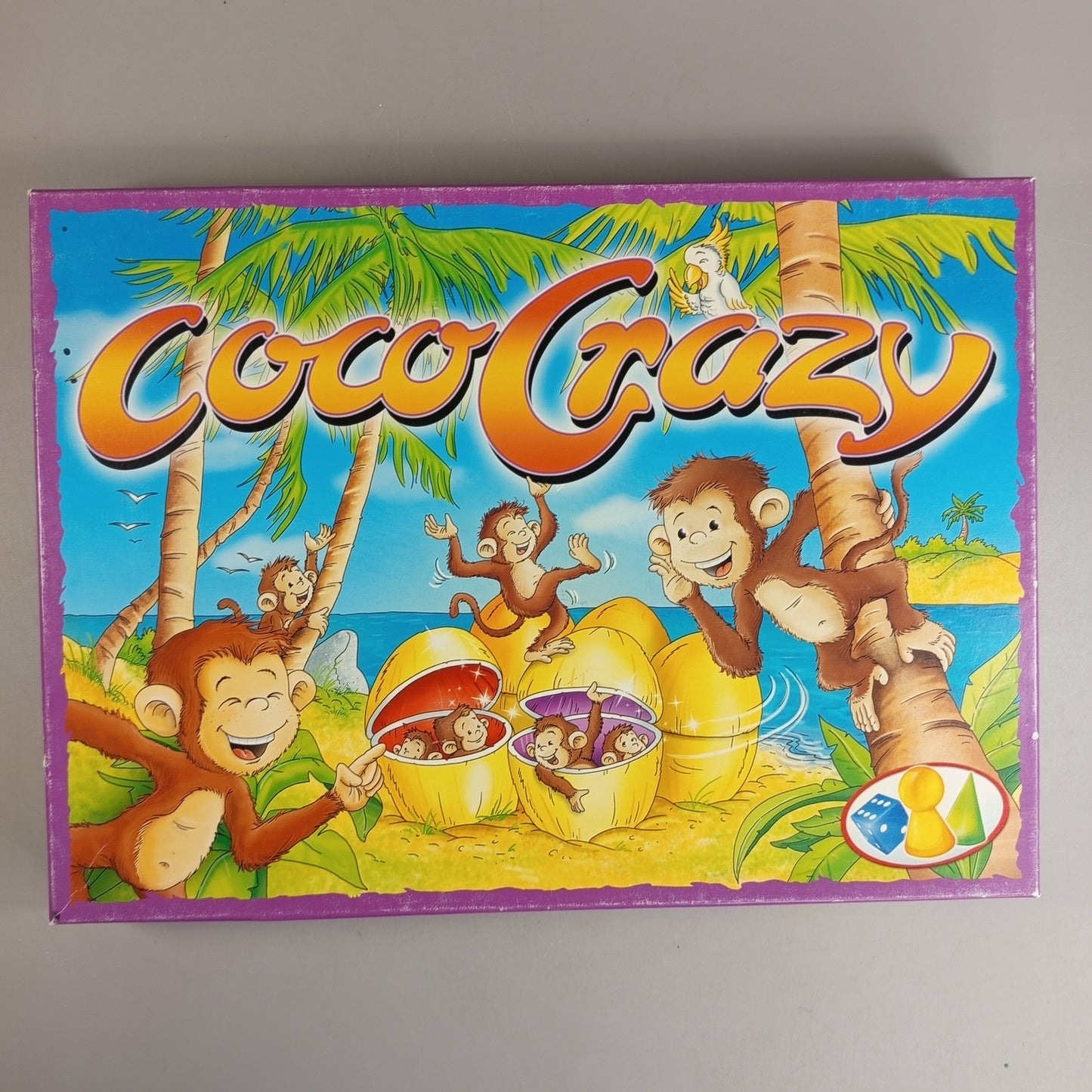 Coco Crazy Brettspiel – Gedächtnisspiel mit Affen & Kokosnussschalen, OVP